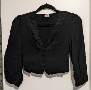 (181) Wilfred Lace Crop Top